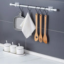 Set of 2/4/8 Self Adhesive Hooks Punch-free Curtain Rod Clip Hook Window Curtains Wall Hanging Holder Household Clamp Fixed Clip
