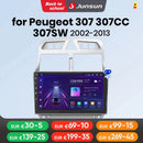 Junsun AI Wireless CarPlay for Apple Android Auto Car Radio For Peugeot 307 307CC 307SW 2002-2013 GPS Multimedia RDS WiFi Stereo