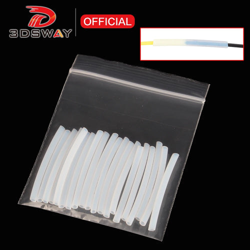 3DSWAY 20/100 Stück 3D-Drucker Filament-Verbinder PTFE-Rohr Filament-Gelenke ID1,8mm AD2,6mm Länge 37mm