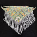 Women Retro Waistband Tassel Wide Waist Belt Fashion Triangle Tassel Corset Belt Shirt Dress Coat Decor Accessories