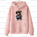Playful Bear Ironed Sticker Clothes DTF Halloween Thanksgiving Fashion T-shirt Hoodie DIY Jacket Patch Heat Transfer Sticker