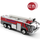 Alloy Car Airport Fire Truck Model Engineering Car Sound And Light Toy Boy Birthday New Year Christmas Gift  B117