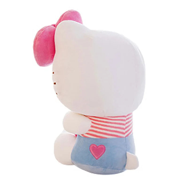 Cute Kawaii Hello Kitty Plush Dolls With Strawberry Cat Stuffed Soft Toys Cushion Sofa Pillow Birthday Gift Room Decor 30-70cm