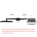OL-3L OL-3T aluminum silver Ergonomics 10"-17" desk laptop stand 32" monitor desktop bracket computer mount full motion column