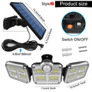 20w Super Bright Solar Lights 122/333led IP65 Waterproof Outdoor Indoor Solar Lamp With Adjustable Head Wide Lighting Angle