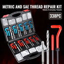 VEVOR Helicoil Thread Repair Kit SAE and Metric Rethreading Tool Kit HSS Drill Bits Thread Inserts Breakoff Installation Tools