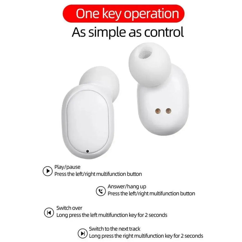 A6S Bluetooth Headset In-ear Macaron 5.0TWS Earbuds Waterproof Sports Binaural Stereo Button With Microphone Wireless Running