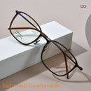 YIMARUILI Ultra-light Fashion TR90 Eyewear Men Pure Titanium Decoration Retro Round Optical Prescription Eyeglasses Frame Women