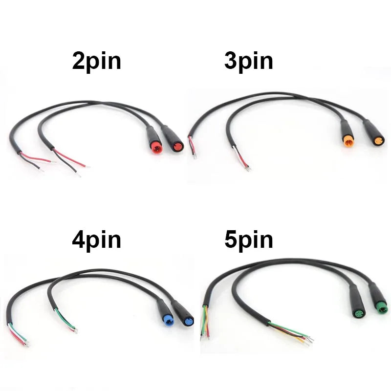 6mm M6 2 3 4 5 6 Pin male female Julet Electric bike Butt Plug Connector waterproof Scooter Brake Cable Pluger Signal Sensor p1