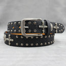 Rivet PU  Leather men's belt Fashion alloy belts Buckle luxury brand jeans belts for men business belt female belt