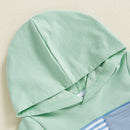 Toddler Boys 2-Piece Outfit Camouflage Print Hooded T-shirt with Drawstring Shorts Set for Summer Playdates and Adventures