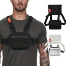 Men's Waterproof Chest Rig Bag Casual Wear resistant Oxford Unisex Vest Bag Large Capacity Male Fanny Pack
