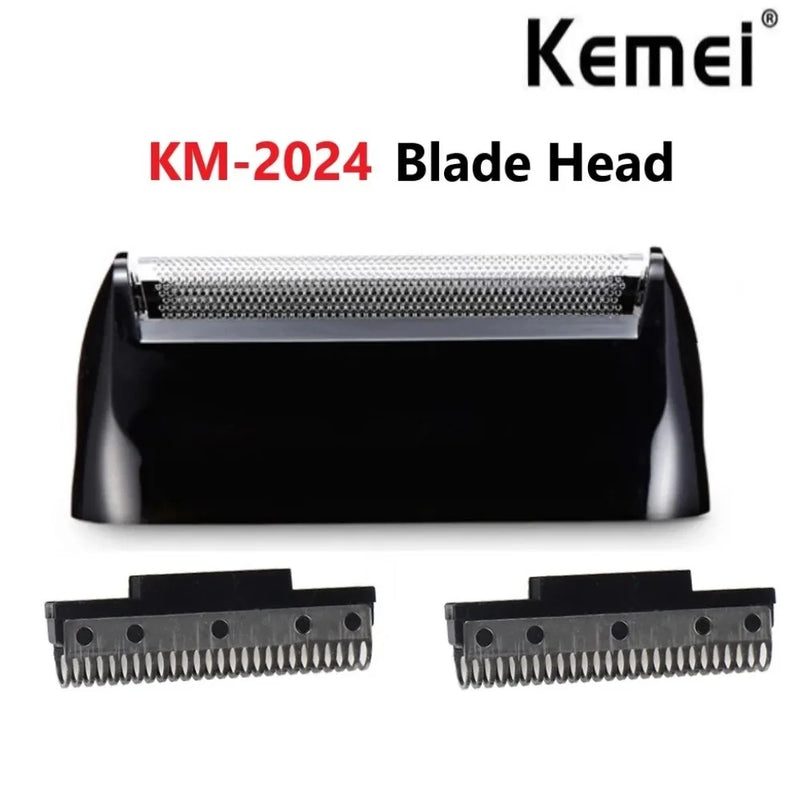 Kemei 2024 Razor Blade Shaver Head For Men's Electric Shaver KM-2024 Razor Mesh Blade Net Original Beard Shaving Parts