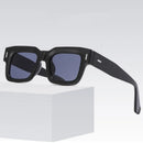 2023 New Retro Grey Square Sunglasses For Women Men Fashion transparen Frame Glasses  Eyewear Male Shades UV400 Rivets Eyeglasse