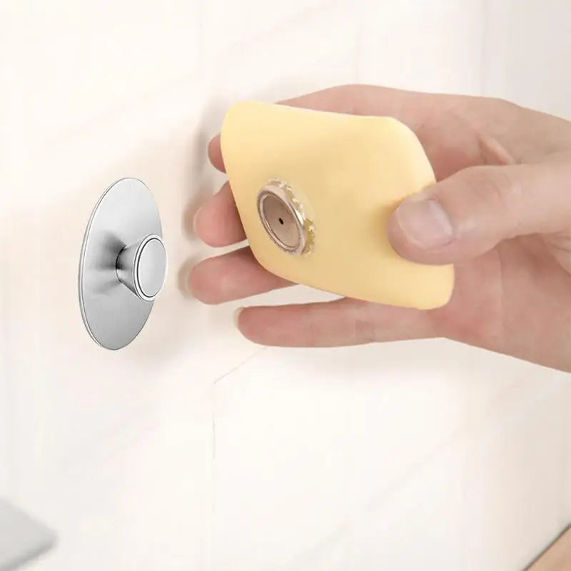 Perforation-free Wall Mounted Magnet Bathroom Magnetic Soap Holder Bathroom Universal Soap Storage Rack Soap Holder supplies