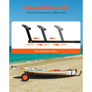 SucceBuy 420lbs Boat Trailer Dolly Carbon Steel Kayak Mover with 15.7in Pneumatic Tires & Bracket for Moving Fishing Motorboat