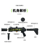 Outdoor Garden Tools BBQ Handheld Large Caliber Fierce Fire Spray Gun Card Portable Fire Gun Smoking Accessories