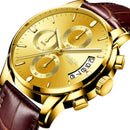 NIBOSI Uhr Herren Top Marke Luxus Blau Männer Datum Quarz Herrenuhren Wasserdichte Sportuhr Armbanduhr Relogio Masculino