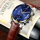 NIBOSI Uhr Herren Top Marke Luxus Blau Männer Datum Quarz Herrenuhren Wasserdichte Sportuhr Armbanduhr Relogio Masculino