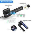 Eingang Automatisches Schloss ttlock App Fernbedienung Smart Lock Riegelschloss Fingerabdruck Code Zuhause Holztürschloss Griff für Büro Zuhause
