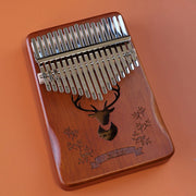 The Lamellophone | 17-Key Solid Wood Kalimba Thumb Piano