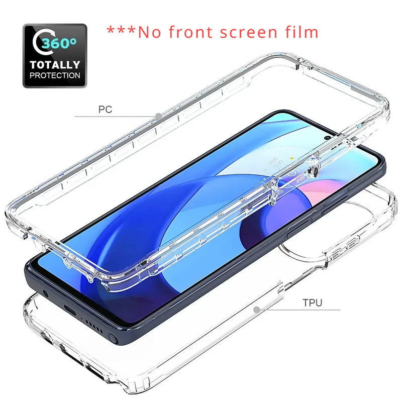 Candy Color Transparent Case for Motorola Moto G Stylus 5G 2022 2023 Shockproof Protection Hybrid Shell Dual Layer Back Cover