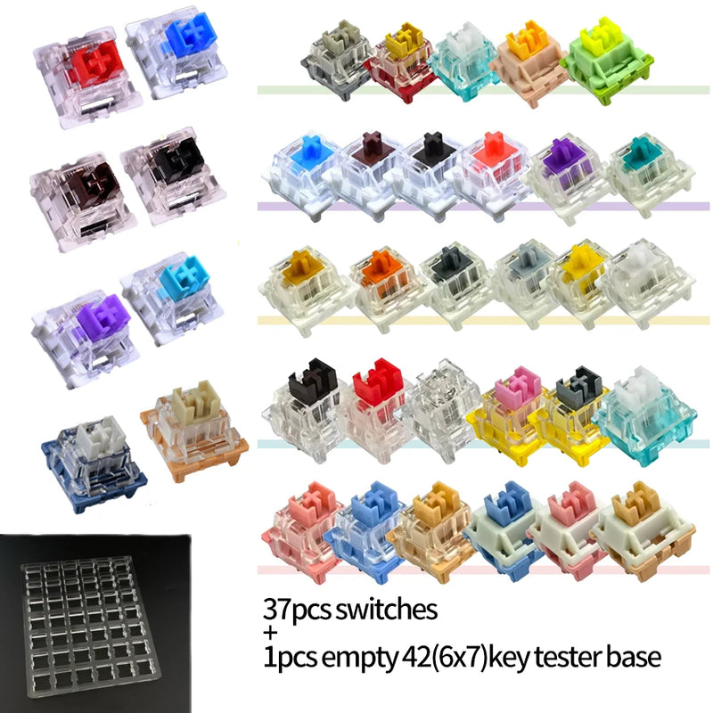 Outemu Switches Tester for Mechanical Keyboard Blue Red Brown Black Purple Green Gold Silver Silent White Axis Customize Gaming