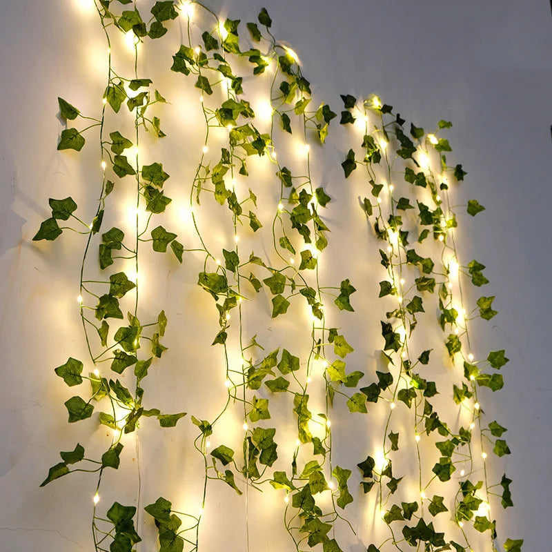 LED String Lights 2M 20LED/ 5M 50LED Maple Leaf Garland Christmas Fairy Lights for Home Bedroom Wall Patio Decoration