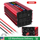 12V/24V to AC 110V 60Hz Pure Sine Wave Inverter Car Power Tranfermer  1600w-8000W Voltage Portable  Converter with LED Display