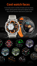 2026 New T-REX3 Outdoor Smart Watch Men 1100mAh Large Battery Bluetooth Call Compass 1.7-inch LED Flashlight Waterproof Watches