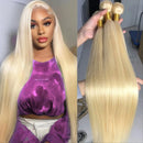 The Blonde Meridian | 613 Straight Remy Human Hair Bundles, 8 to 40 Inch