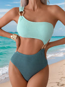 Serpent Aura Cut-Out One-Piece Swimsuit