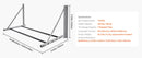 The Tire Ladder | Wall-Mounted Folding Tire Rack for Four Wheels up to 300 lbs