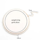 Elegant Big White Imitation Pearl Beads Choker Clavicle Chain Necklace for Women Wedding  Vintage Pearl Jewelry Collar 2023 New