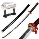 1:1 Scale Anime Swords Giyuu Katana 104cm Authentic Cosplay Weapons Props With Sword Holder And Belt Halloween Samurai Style