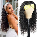 Kinky Curly Headband Wigs 100% Brazilian Human Hair Wigs Long Curly Hair For Women Full Machine Made Human Hair Wig 180% Density
