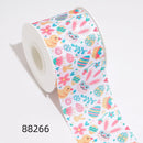 DIY Cartoon Easter Egg Bunny Printed Grosgrain Ribbon For Craft Supplies Sewing Accessories 5 Yards. 88266