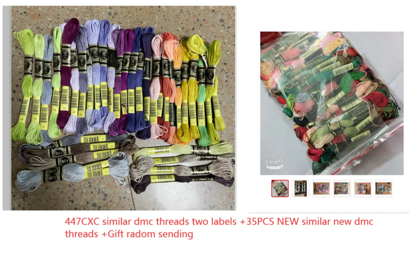 oneroom Two labels 10/20/50/100/150 Anchor Similar DMC Cross Stitch Cotton Embroidery Thread Floss Sewing Skeins Craft