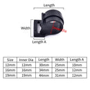 I.D 8/12/16/19mm Black Plastic Pipe Connector DIY Shelf Water Tube Joint Tent Fixed Connector Tee Four Way Elbow Straight Joint