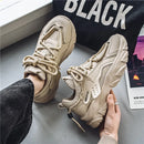 Men's Thick Sole Sport Shoes Simple Fashionable Casual Sneaker High Quality Rubber Plastic Male Athletic Shoes Chunky Sneakers