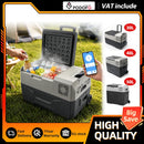 Podofo 35L 45L 55L Portable Car Refrigerator Compressor Cooler  Ice Box 12V 24V DC 110 240V For Camping Home Kitchen Garages