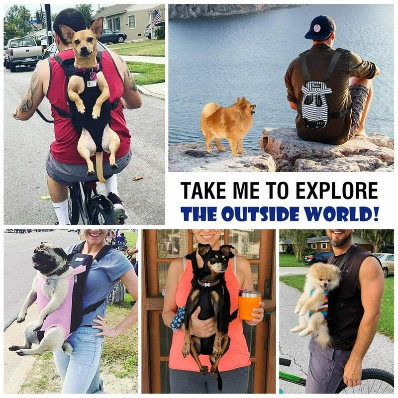 Dog Bag Breathable Mesh Pet Backpack Carrier for Small Dogs & Cats Chihuahua-Friendly Outdoor Travel Shoulder Bag Perros Bag