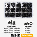3045t Schwarze Senkschrauben mit Innensechskant, Schrauben, Muttern, Unterlegscheiben Kit M2 M2.5 M3 M4 M5 M6 M8 10.9 Legierter Stahl DIN 7991
