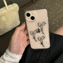 Aesthetics Stylish 3D Metal Bowknot Case For Iphone 15 14 13 12 11 Pro Max MiNi X XS XR 7 8 Plus SE Clear Soft Cover Epoxy Shell