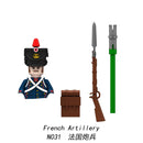 Medieval Napoleonic War French Dragoon British Soldiers Pirates Figures Army Scottish Fuisiler Building Blocks Weapons Brick Toy
