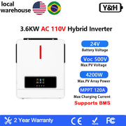 The Island Current | Y&H 3.6KW Hybrid Solar Inverter, 24V to 110V Pure Sine Wave
