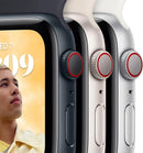 Apple Watch SE (2. Generation) (GPS + Cellular, 44mm) – Mitternacht Aluminiumgehäuse mit Mitternacht Sportarmband, M/L (Zertifiziert Generalüberholt)
