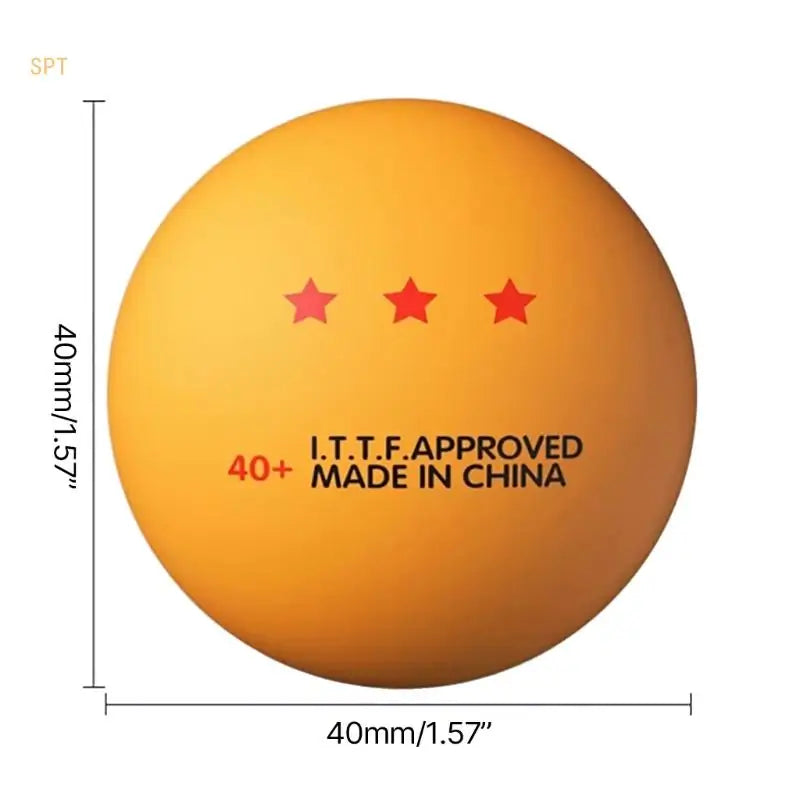 10 Pcs Professional Pingpong Ball 3 Star Table Tennis Ball Outdoor and Indoor PingPong Ball for Training, Competition 714F