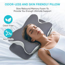 Cervical Pillow for Sleeping Bed Pillows Cooling Silk Pillowcase Rgonomic Memory Foam Pillows Sleeping Neck and Shoulder Support