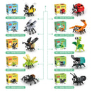 10Pcs Small Insect Assembly Block Animal Insect Puzzle Education Toys Tabletop Ornaments Boys Girl Building Block Toys Gift